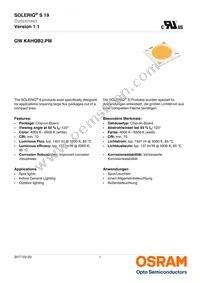 GW KAHQB2.PM-UUVP-57S3-T02 Datasheet Cover