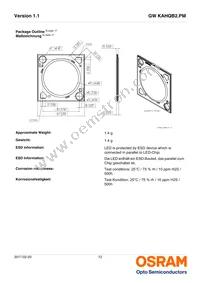 GW KAHQB2.PM-UUVP-57S3-T02 Datasheet Page 12