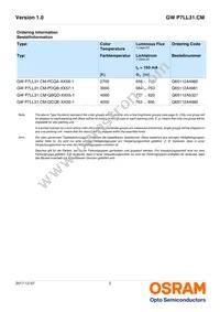 GW P7LL31.CM-QCQE-XX55-1-150-R18 Datasheet Page 2