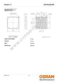 GW P9LR34.PM-M3M4-XX52-1-45-R18 Datasheet Page 14