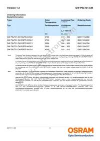 GW P9LT31.CM-PRPS-XX55-1-150-R18 Datasheet Page 2
