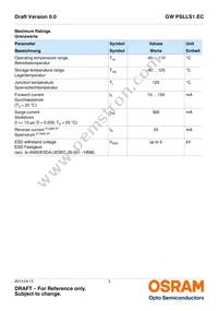 GW PSLLS1.EC-HPHR-5L7N-1 Datasheet Page 3