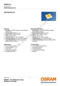 GW PSLPS1.EC-KULQ-5R8T-1 Datasheet Cover