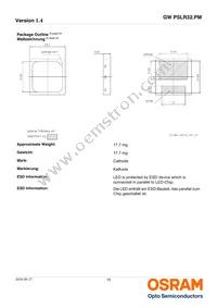 GW PSLR32.PM-LXL1-XX53-1-150-R18 Datasheet Page 15