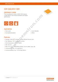 GW QSLM31.QM-H1HV-XX55-1-65-R18 Datasheet Cover