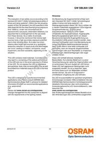 GW SBLMA1.EM-HRHS-XX35-L1L2-65-R18-LM Datasheet Page 22