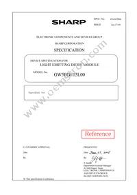 GW5BDF15L00 Datasheet Cover