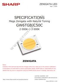 GW6TGBJC50C Datasheet Cover