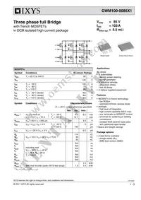 GWM100-0085X1-SMD Datasheet Cover