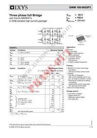 GWM160-0055P3 Datasheet Cover
