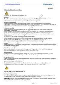 GWS25048/CO2 Datasheet Page 3