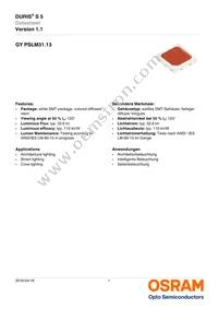 GY PSLM31.13-HQHS-5F5G-L2M2-100-R18 Datasheet Cover
