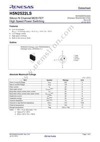 H5N2522LSTL-E Datasheet Cover