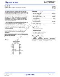 HA1-2540-5 Datasheet Cover