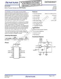 HA1-5330-5 Datasheet Cover