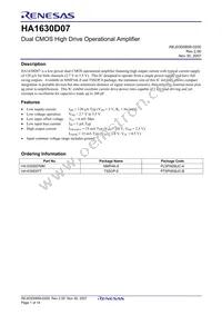 HA1630D07TEL-E Datasheet Page 3