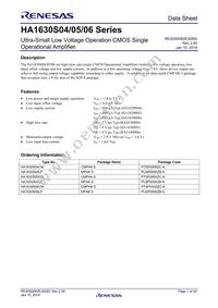 HA1630S04CMEL-E Datasheet Cover