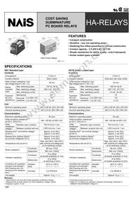 HA1E-AC115V Datasheet Cover