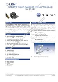 HAH1DR-200S Datasheet Cover