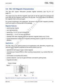 HAL1509SU-A Datasheet Page 21