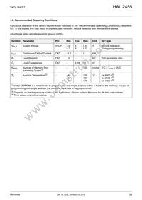 HAL2455DJ-A Datasheet Page 23