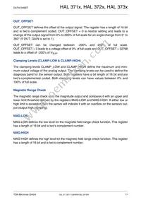 HAL3737UP-A Datasheet Page 17