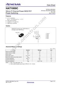 HAT1069C-EL-E Datasheet Cover