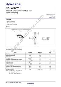 HAT2287WP-EL-E Datasheet Page 3