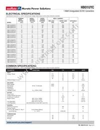 HB01U05S05YC Datasheet Page 2