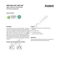 HBAT-540C-TR1G Datasheet Cover