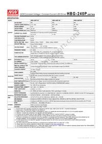 HBG-240P-60A Datasheet Page 2