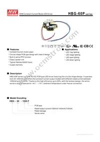 HBG-60-2100P Datasheet Cover