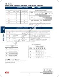 HBS2KCX3SY011C Datasheet Page 3