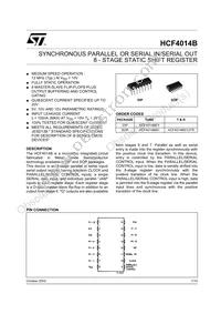 HCF4014M013TR Datasheet Cover