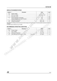 HCF4014M013TR Datasheet Page 3