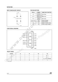 HCF4015M013TR Datasheet Page 2