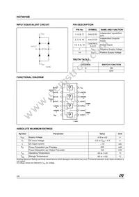 HCF4016M013TR Datasheet Page 2