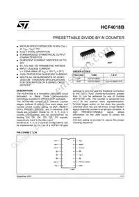 HCF4018BEY Datasheet Cover