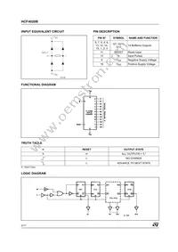 HCF4020M013TR Datasheet Page 2