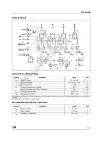 HCF4035M013TR Datasheet Page 3