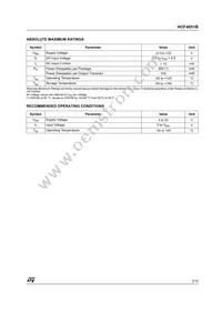 HCF4051BM1 Datasheet Page 3