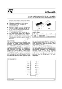 HCF4063M013TR Datasheet Cover