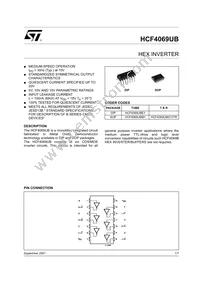 HCF4069UBEY Datasheet Cover