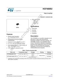 HCF4069UM013TR Datasheet Cover