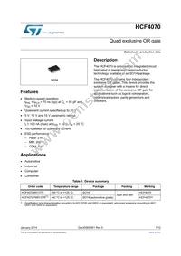 HCF4070M013TR Datasheet Cover