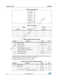 HCF4070M013TR Datasheet Page 4
