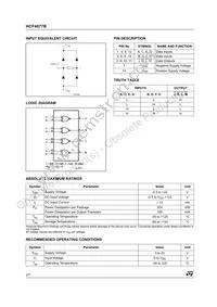 HCF4077M013TR Datasheet Page 2