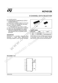 HCF4512M013TR Datasheet Cover