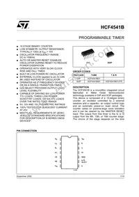 HCF4541M013TR Datasheet Cover