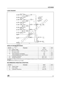 HCF4585BEY Datasheet Page 3